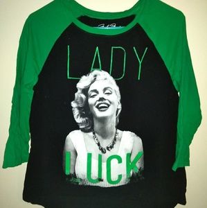 Marilyn Monroe quarter sleeve t-shirt